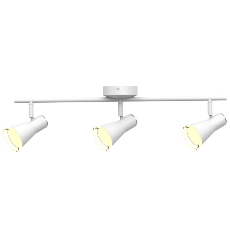 Lampa sufitowa Polux Berg biała LED 12.6W 3000K 1275lm wym: 17 x 60 x 10 cm - 1 szt.