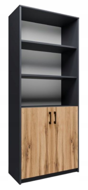 Regał biurowy Matkam R7 szafa Rob grafit-wotan 1 szt.