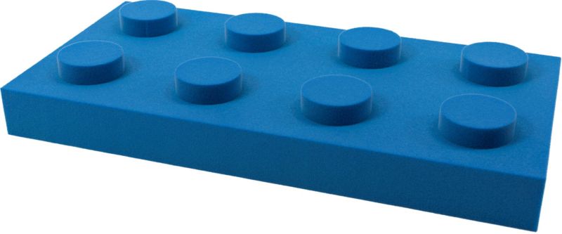 Panel dekoracyjny klocek 250 x 500 x 70 mm niebieski