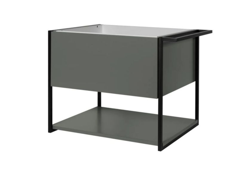 Szafka pod umywalkę KROFAM LOV 60 cm szaro-zielony półmat 1 szt.