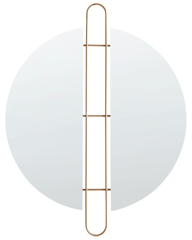 Lustro ścienne Attin 52 cm 65 cm Złoty 1 szt.