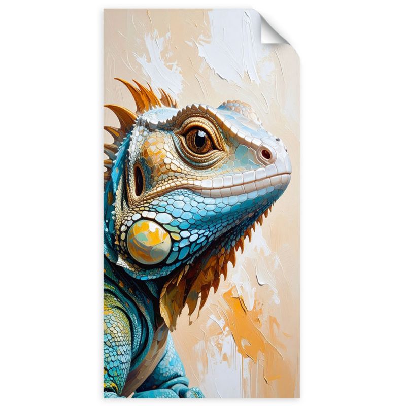 Naklejki samoprzylepne do salonu sypialni Feeby Jaszczurka Gady Natura 50x100cm 1szt