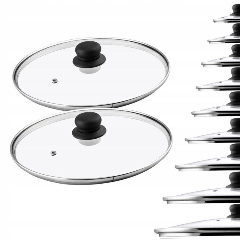 Pokrywka KADAX Szklana 26cm Żaroodporna Uniwersalna 2szt