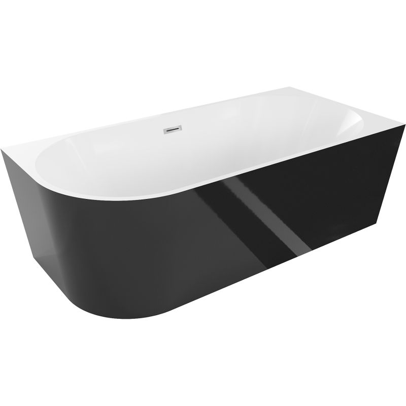 Wanna wolnostojąca Mexen Mia biała czarna 180x80 cm 52691808075P-01 1 szt.