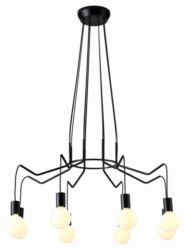 Żyrandol Candellux Basso czarny wym: 100 x 89 x 89 cm 8xE27 x 40W 1 szt.