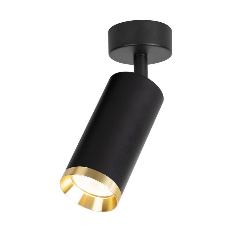 Spot Milagro Mica 1 x GU10 czarny / złoty