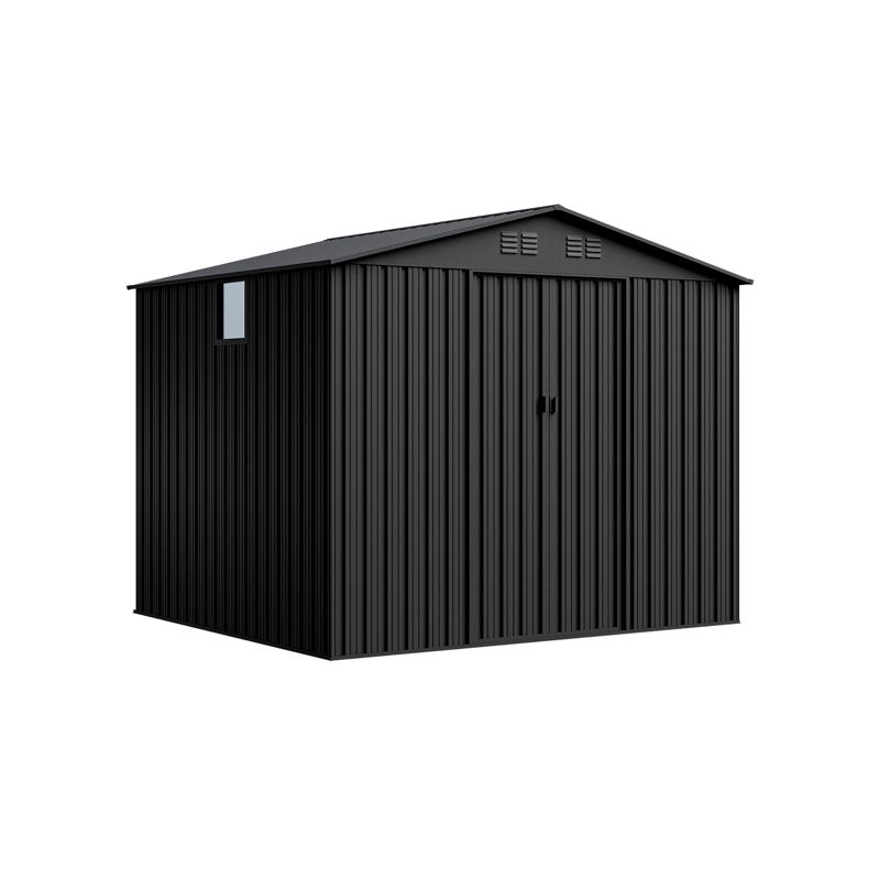 Domek metalowy NORDVIC Magni 2830 x 2510 mm, przesuwne drzwi, Cold Grey 1 szt.