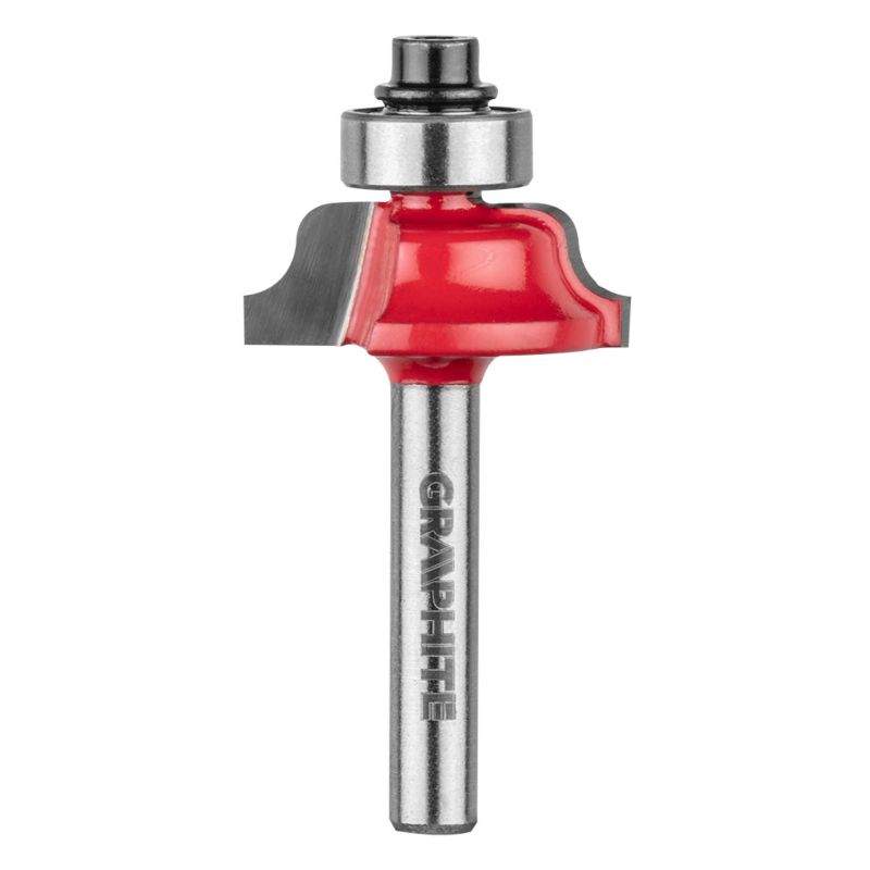 Frez kształtowy GRAPHITE z łożyskiem, ozdobny, HM, 25.7 x 9.7 mm, trzpień 6 mm 1 szt