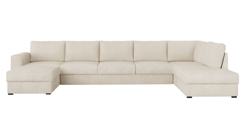 Narożnik z funkcją spania MIRJAN 24 Wilma Large Premium prawy beżowa bukla 1 szt.