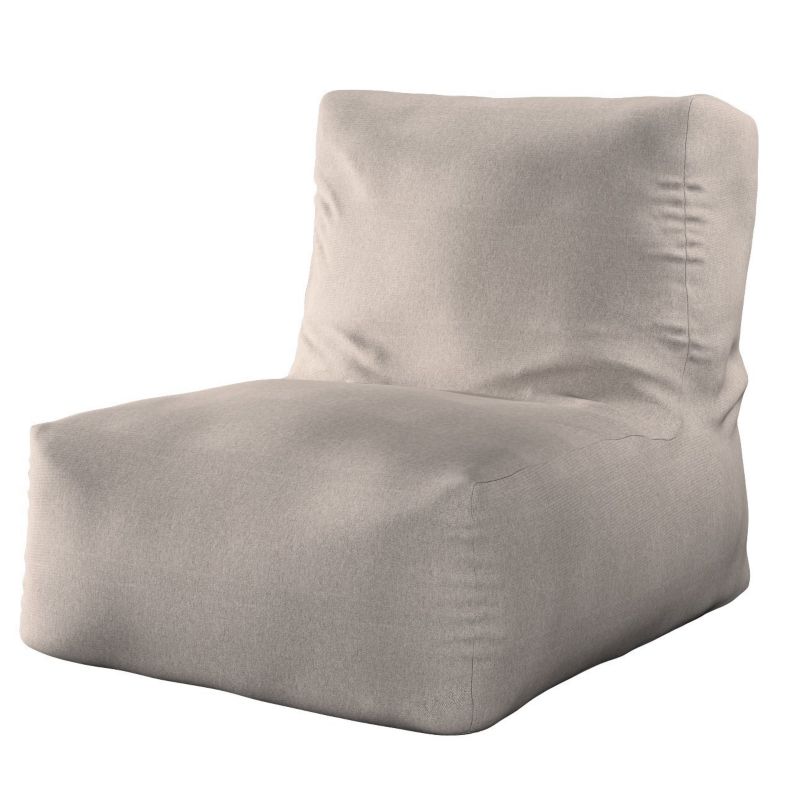Pufa- fotel Dekoria 67 x 31 x 75 cm beżowo-szary 1 szt.