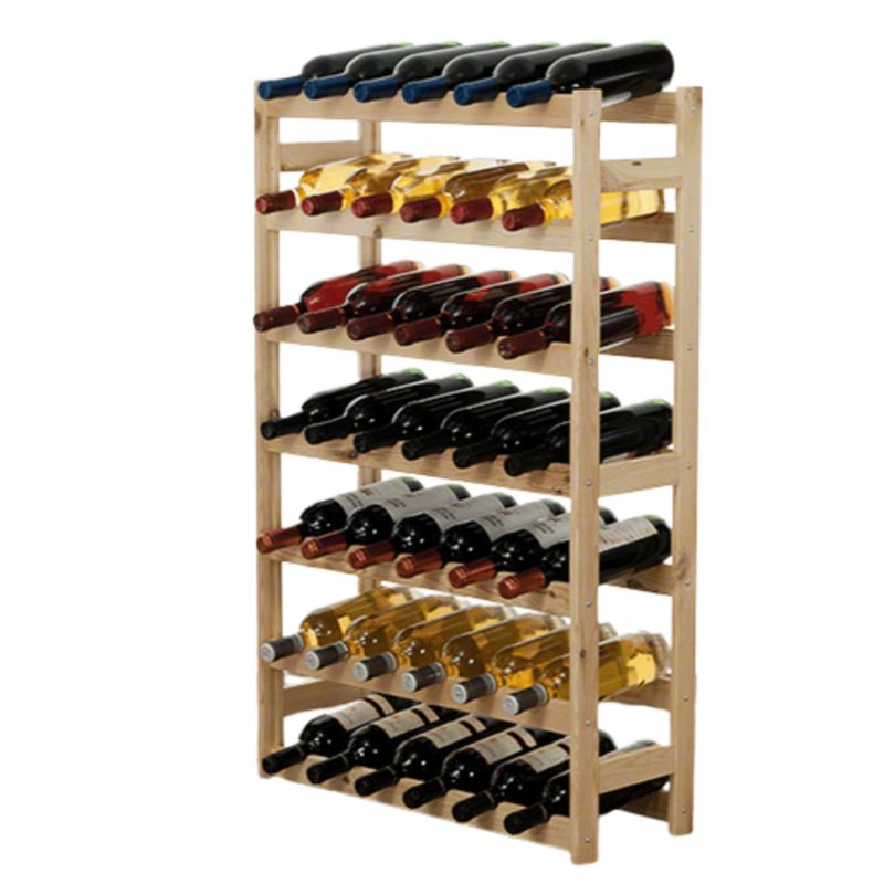 Stojak na butelki MODO24 42 but drewno naturalne 102x63x25 cm 1 szt.