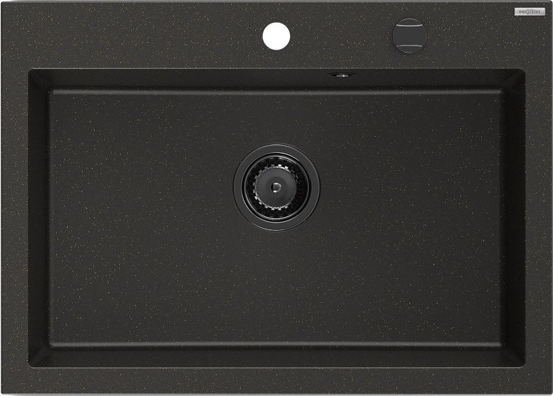 Zlewozmywak wpuszczany Mexen Elix czarny/złoty metalik 700x500 mm - 6526701005-75-B