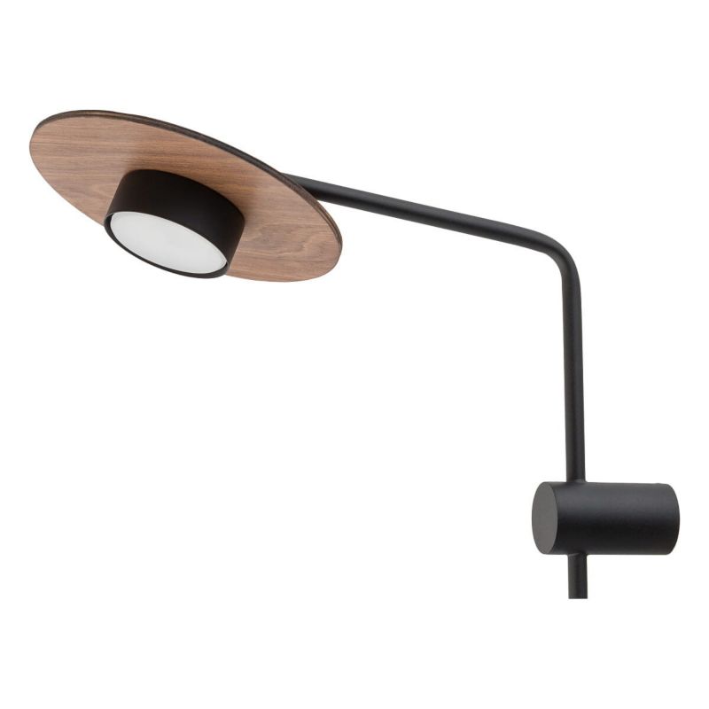 Kinkiet ścienny Nowodvorski Lighting Disk ciemne drewno-czarny-biały 1 x GX53 x 8W IP20 wym: 38 x 35 cm - 1 szt.