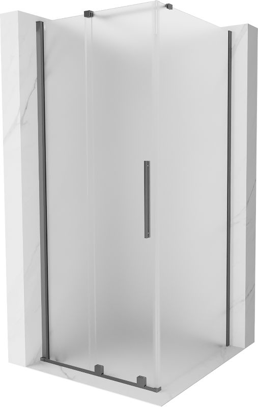 Kabina prysznicowa Mexen Velar rozsuwana 120 x 120 cm szron gun metal 1 szt.