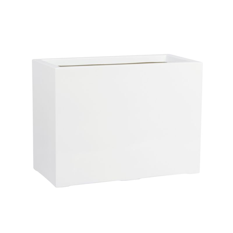 Doniczka Lechuza Z Włókna Szklanego Na Taras Do Domu D934D biały Połysk 1 szt