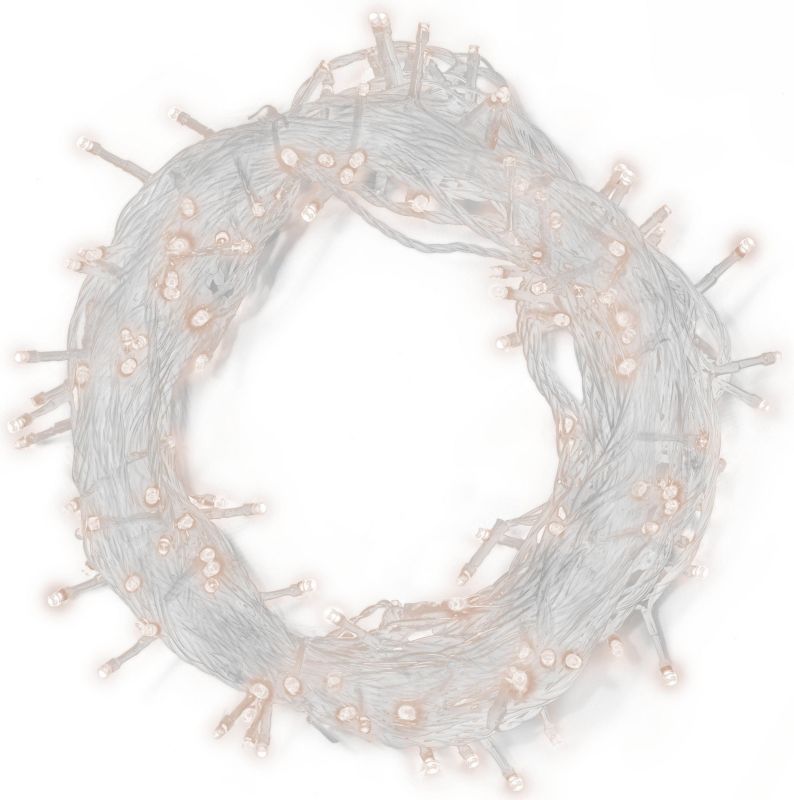 Lampki 100 LED Bulinex 4,95 m ciepłe białe / przezroczyste