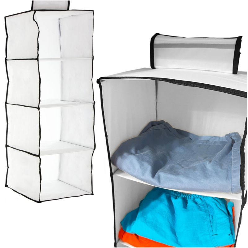 Organizer do szafy EDANTI na ubrania 4 półki 1 szt.