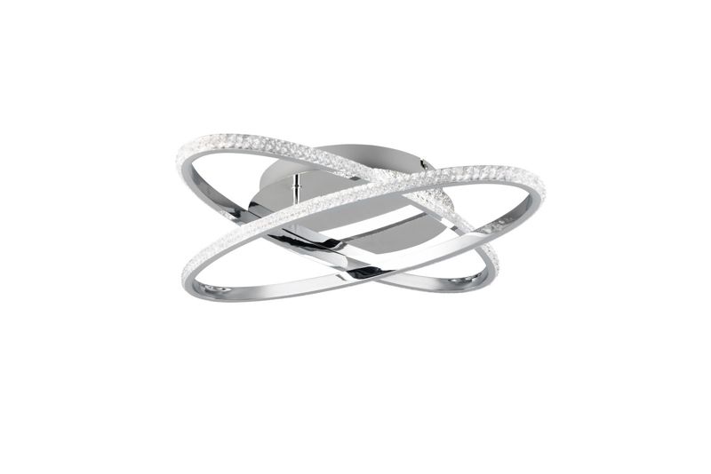 Lampa sufitowa wisząca RL Lane 1466 srebrno-odcienie srebra nowoczesna wbudowany LED 27W 1 szt.