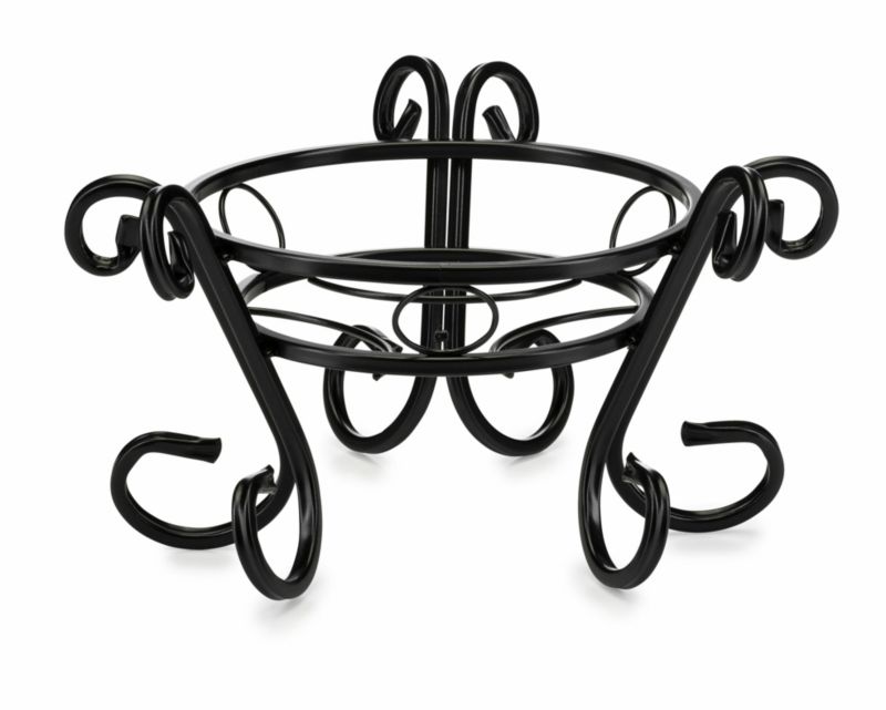 Kwietnik stojący Dąstal Metalowy Czarny 38x21 cm 1 szt.