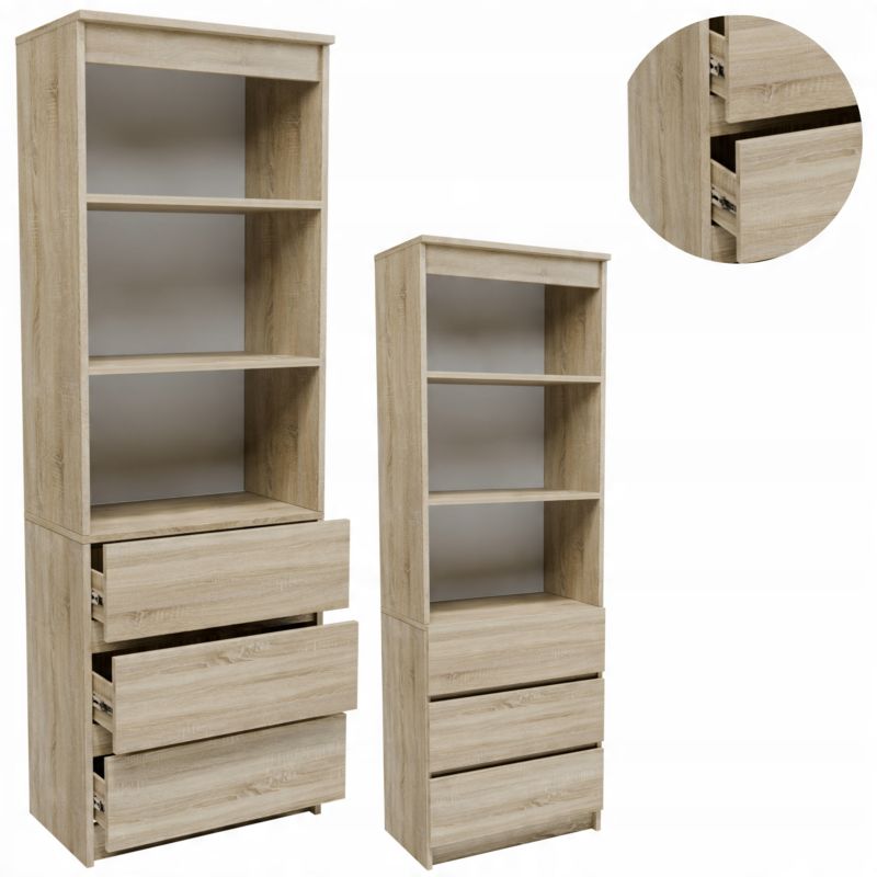 Regał Matkam R603SZ2PSON stojący dąb sonoma 1 szt.