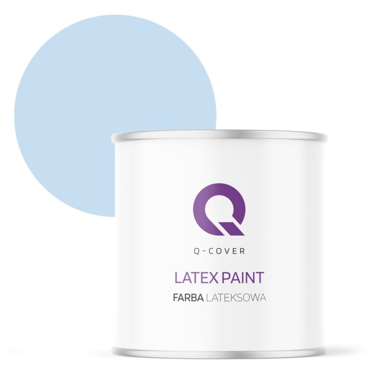 Farba Lateksowa Do Ścian i Sufitów Q-Cover Błękit H0169 Głęboki Mat 2L