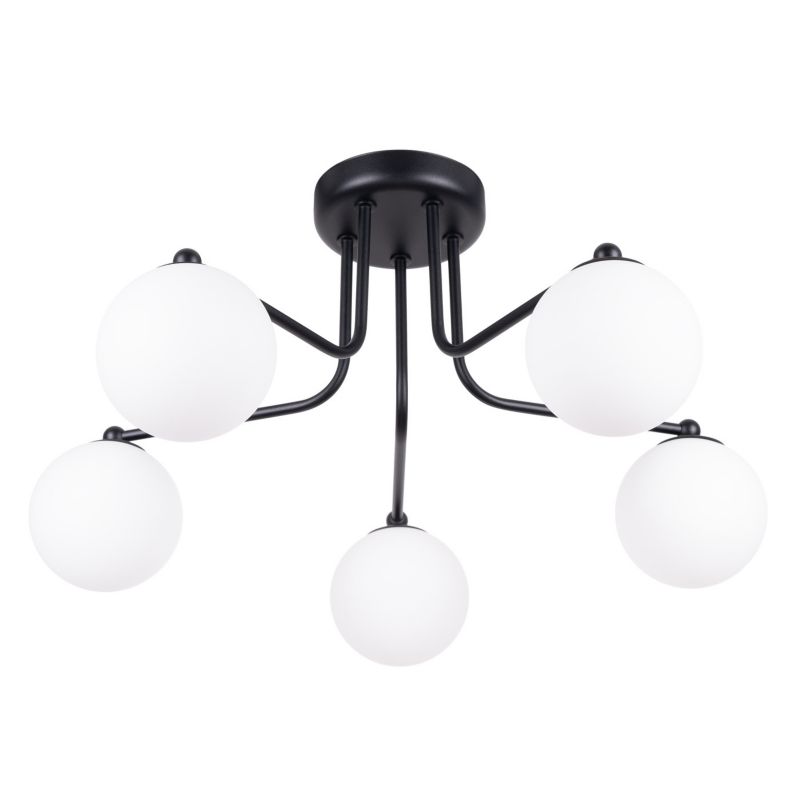 Lampa sufitowa wisząca Sollux Lighting Astral 4290 czarno-biała nowoczesna 5xG9 x 1 szt.