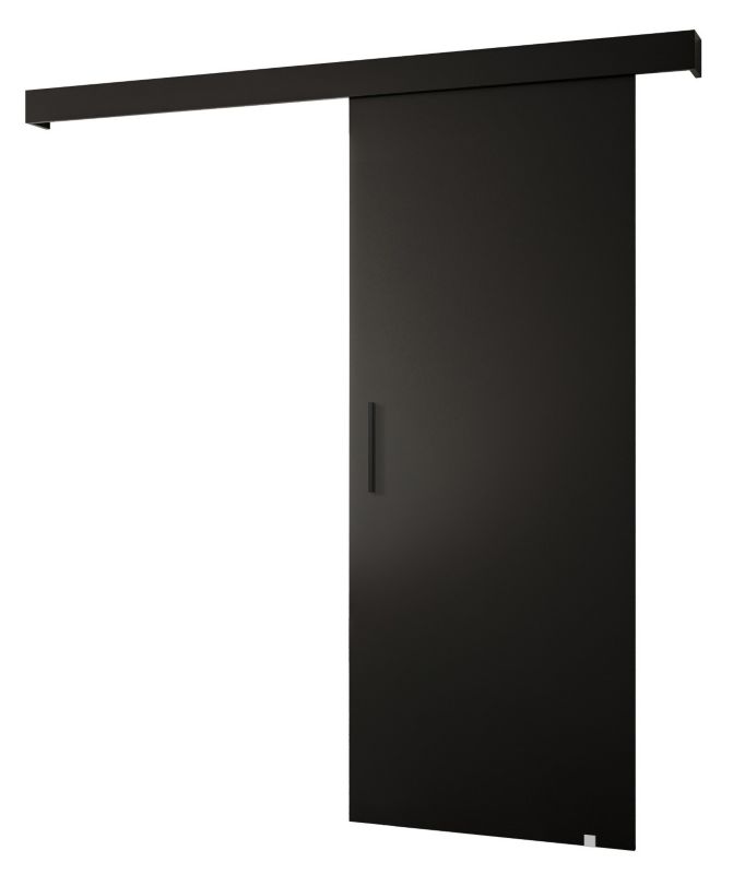 Drzwi przesuwne naścienne Abiks SALWADOR I 90 czarny mat + czarny mat + czarny 1 szt.