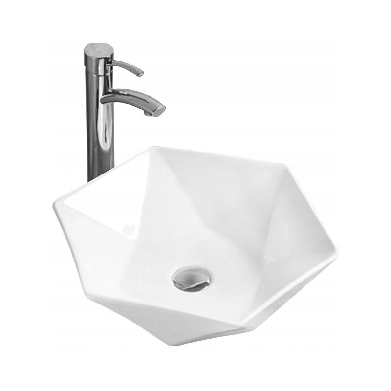 Umywalka nablatowa Mexen Mery biała 48x41 cm 1 szt.