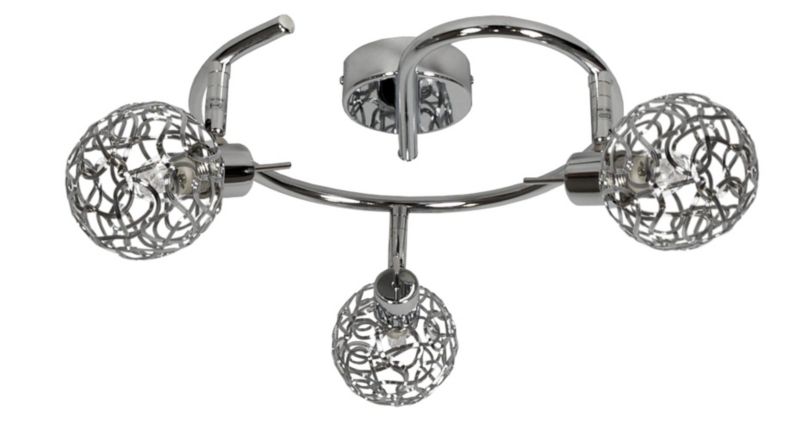 Lampa sufitowa wisząca Candellux Puzzle chromowana wym: 17 x 44 x 10 cm 3xG9 x 40W 1 szt.