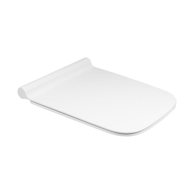 Deska sedesowa Oltens Ribe SoftClose, Duroplast, Slim, wolnoopadająca, biała, 1 szt.