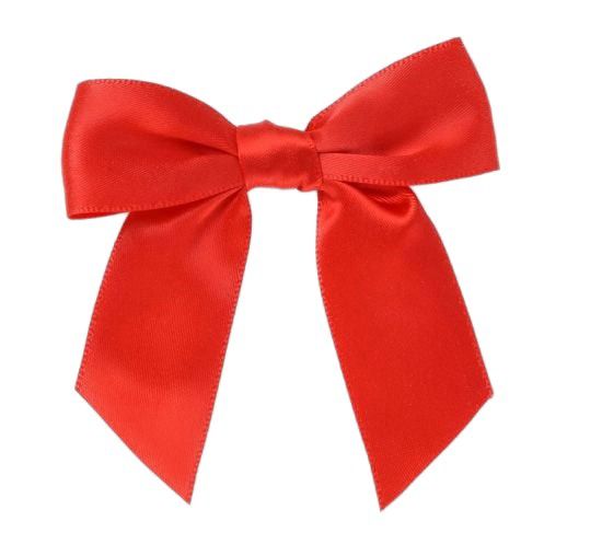 Kokarda satynowa Neopak 25mm - Czerwona - 10 szt.