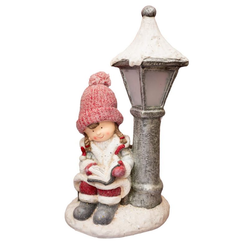 Figurka dekoracyjna dziewczynka i latarnia, Solis Decor by Aleksandra Sobota, 65 cm, 1 szt.