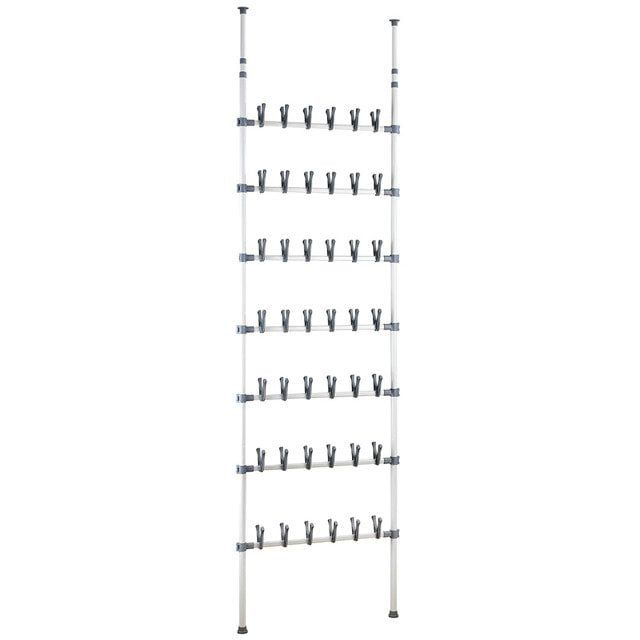 Organizer na buty Wenko Atlas biały regulowany 100-300cm stal chromowana 7 poziomów 1 szt.