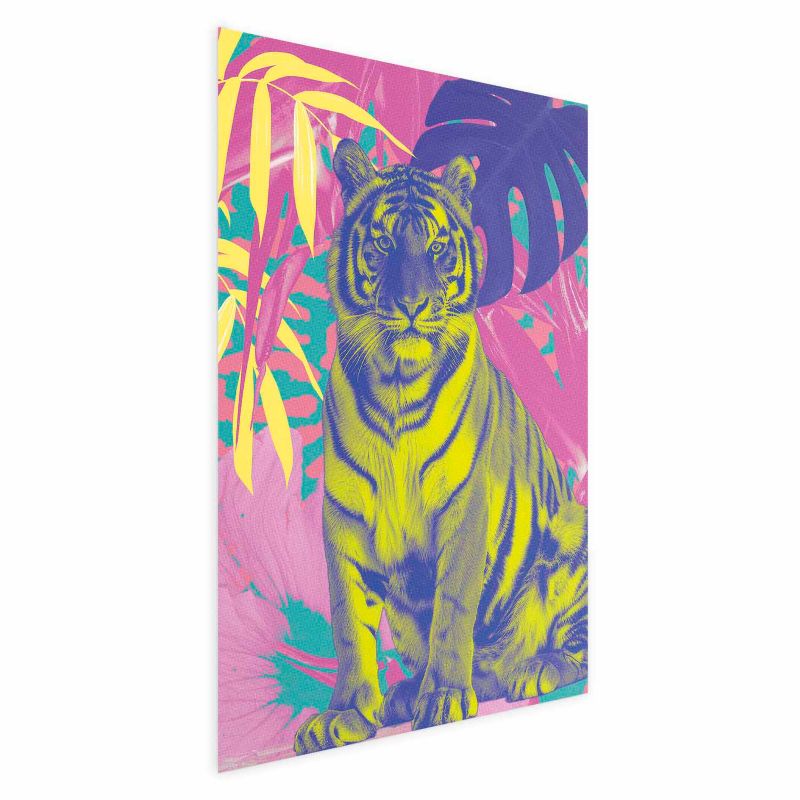 Plakat Artgeist Kolorowy tygrys 40x60 cm bez ramy 1 szt