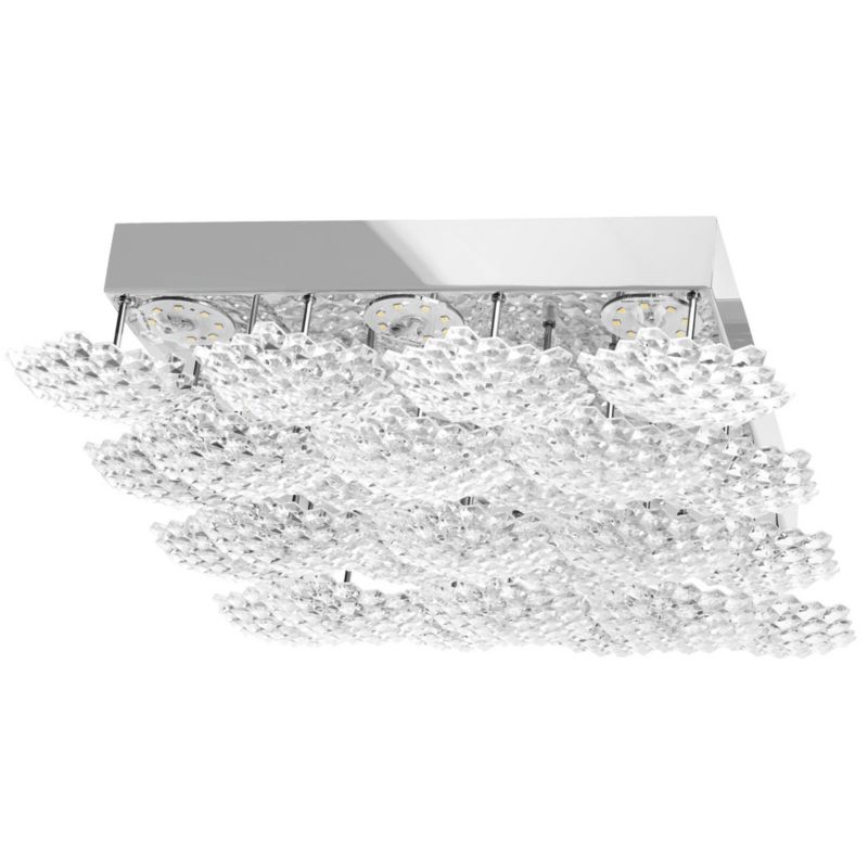Plafon Led Kryształowy Toolight Ms015-C Chrom