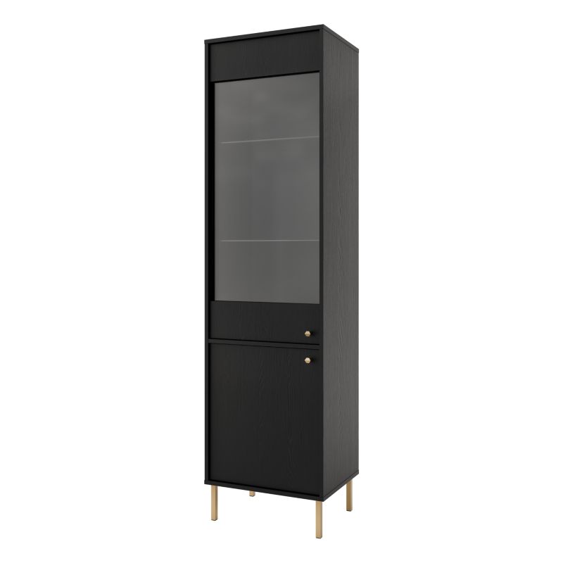 Witryna szklana Bonni Sakai 2 2F T101 Czarny 1 szt.