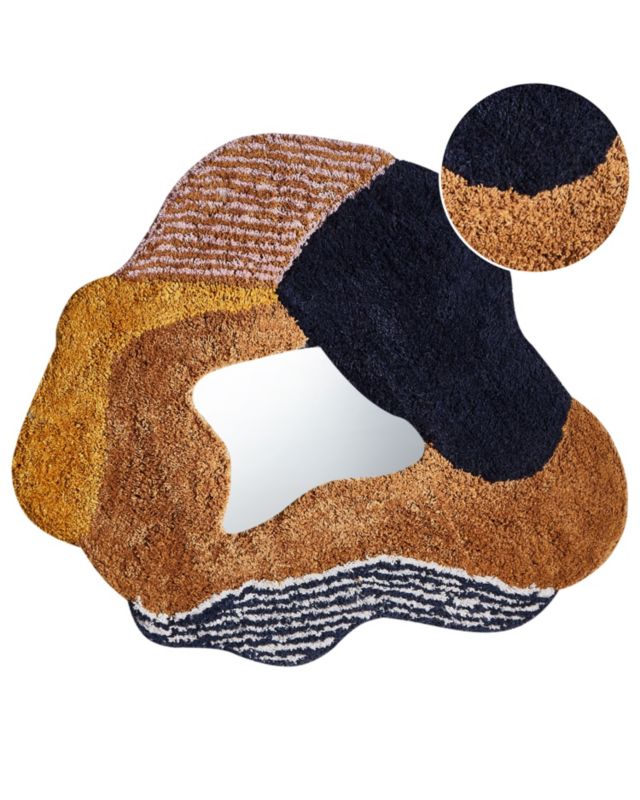 Lustro ścienne Abasza 60 x 62 cm Bawełna Kolorowy 1 szt.