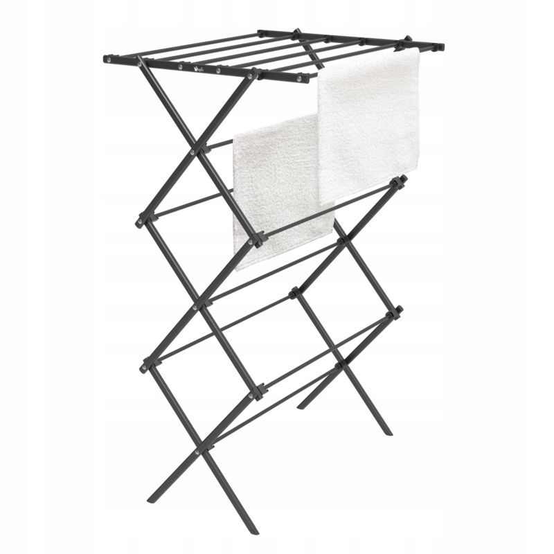 Suszarka na pranie pionowa Rodeno czarna składana 9m 1 szt.