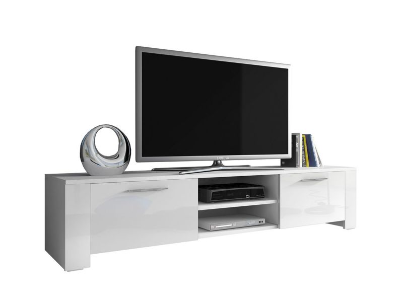 Szafka RTV MIRJAN 24 IX biały + biały połysk 1 szt.