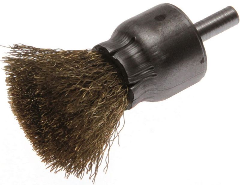 Szczotka pędzelkowa Most z trzpieniem drut kwasoodporny (KO) 6 mm śr. 25 mm