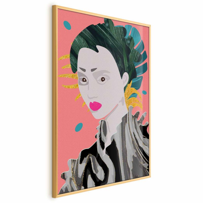 Plakat Artgeist Azjatycki styl 60x90 cm z ramą złotą 1 szt