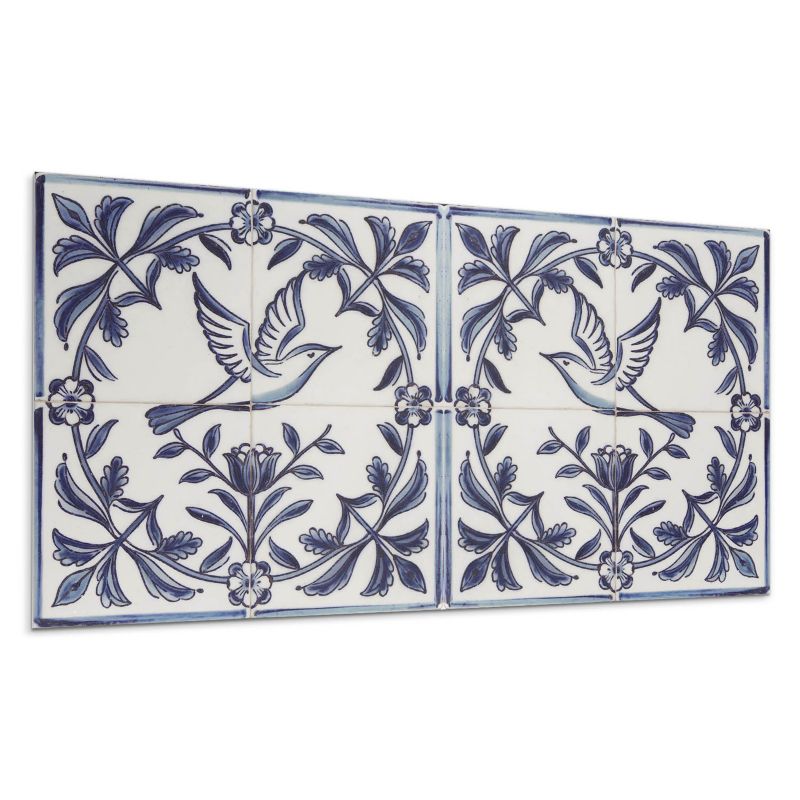 Kafelki samoprzylepne Wallfluent 60x30 cm Wzór ptaka pośród roślinności 6 szt.