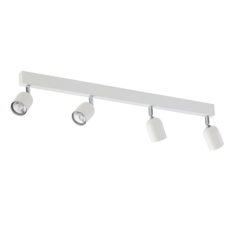 Oprawa sufitowa TK-Lighting Top biały chromowany 4 x GU10 x IP20 wym: 18 x 84 cm - 1 szt.
