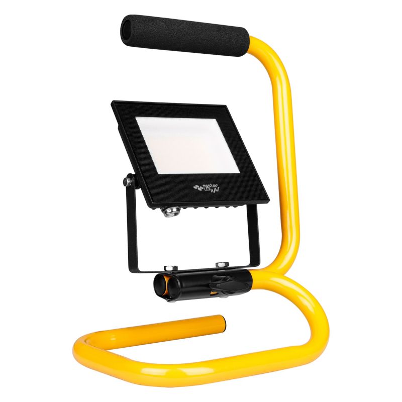 Naświetlacz LED MasterLED Vega przenośny 30W 4500K neutralna biel IP65 żółty 1 szt.