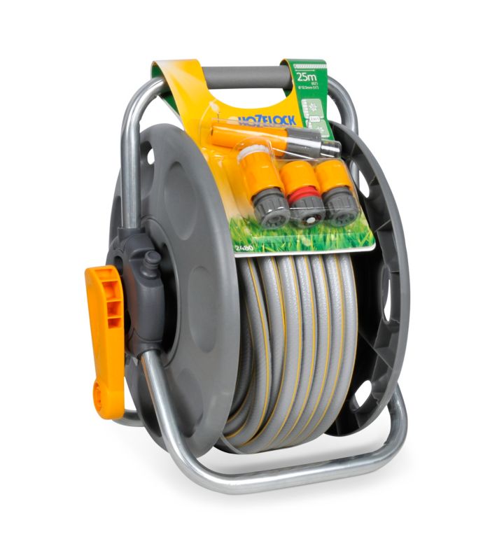 Bęben z wężem Hozelock 25 m fi 12,5 mm ze złączkami