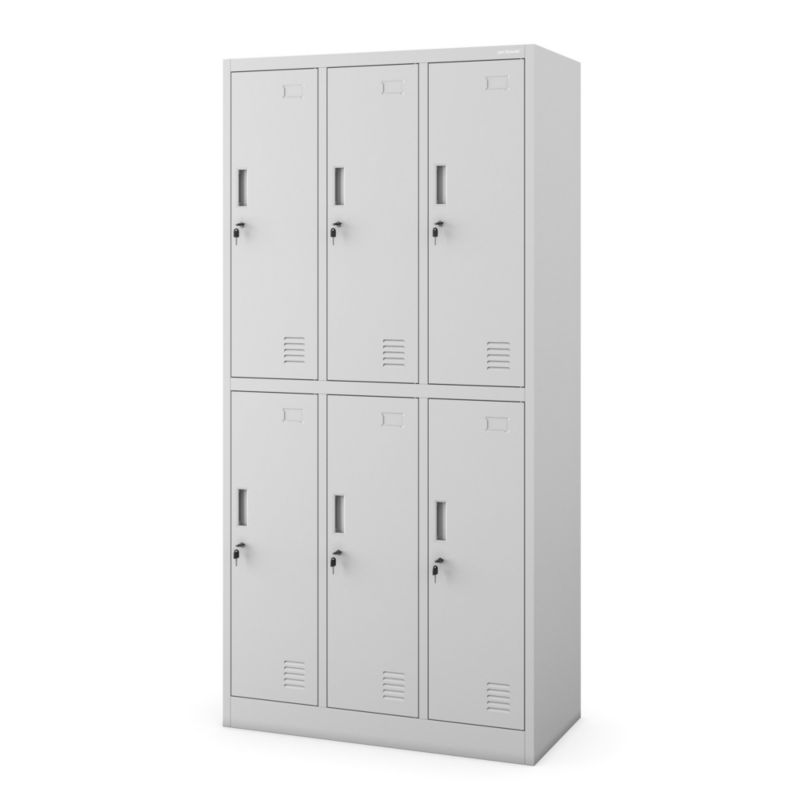 Szafa socjalna ubraniowa BHP Jan Nowak Igor 185x90x45 cm szara 1 szt