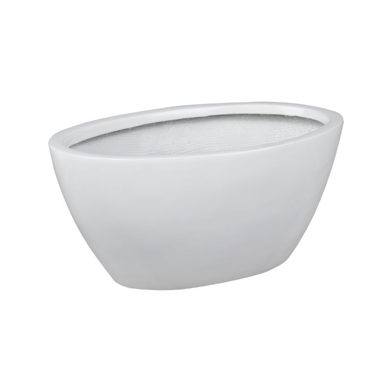 Doniczka PD Concept Z Włókna Szklanego Na Taras Do Domu D108A biały Połysk 1 szt