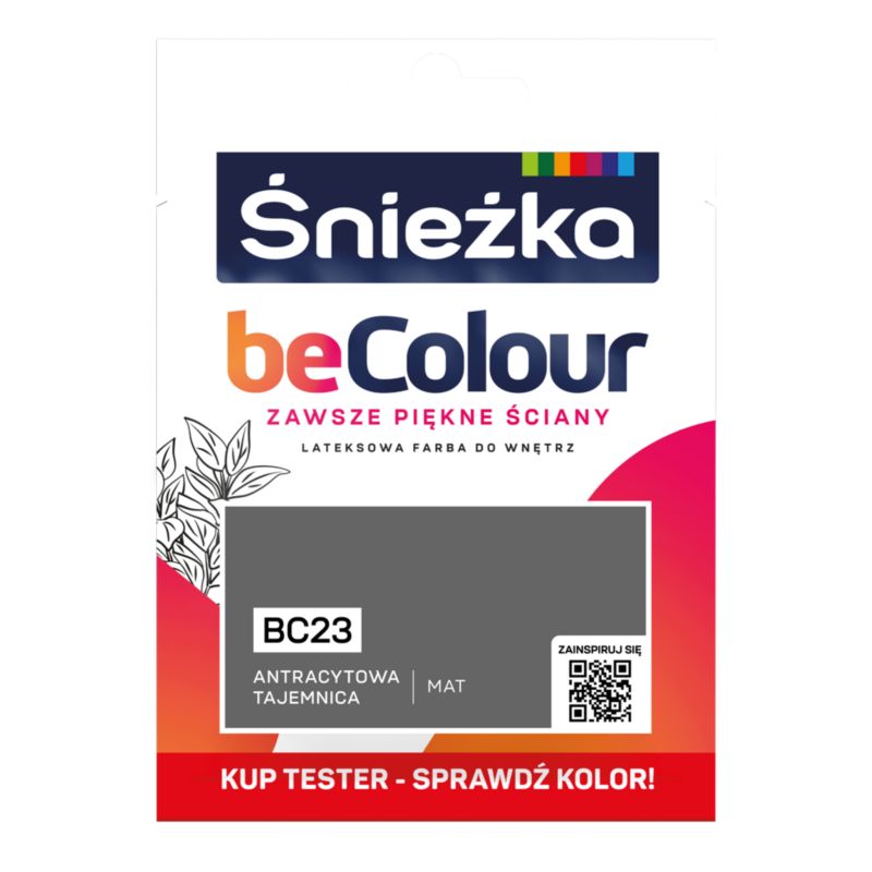 Tester farby Śnieżka Becolour antracytowa tajemnica 25 ml