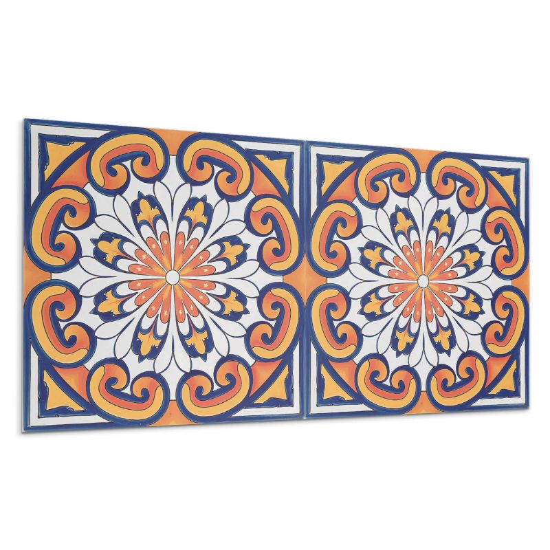 Kafelki samoprzylepne Wallfluent 60x30 cm Kwiatowy design z tłem w subtelnych odcieniach 6 szt.