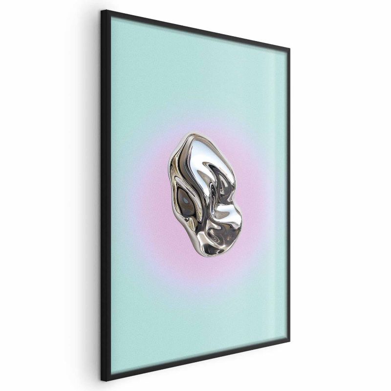 Plakat Artgeist Metaliczna Forma 40x60 cm z ramą czarną 1 szt